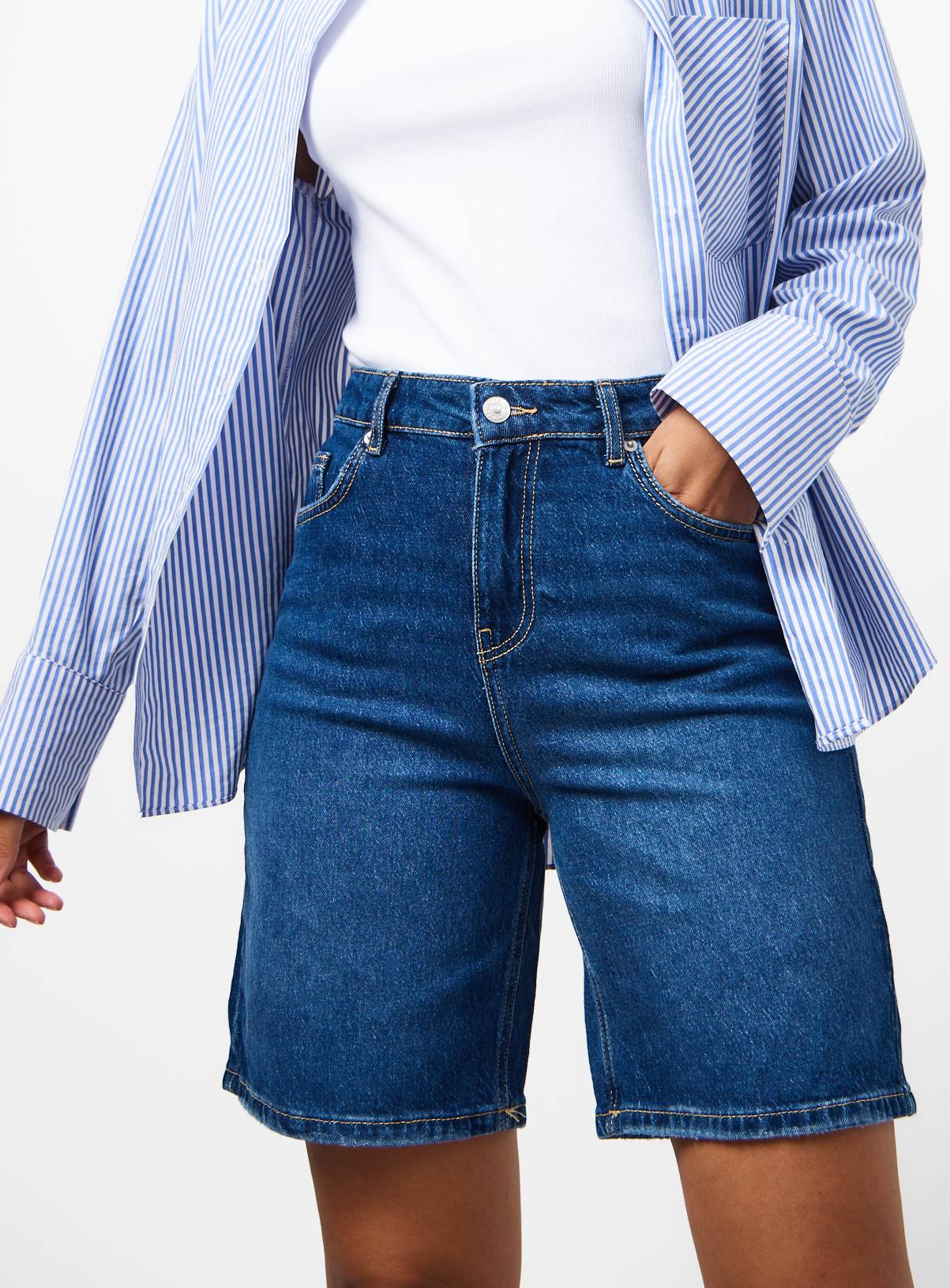 Mid Denim Bermuda Shorts 18 - Image 1
